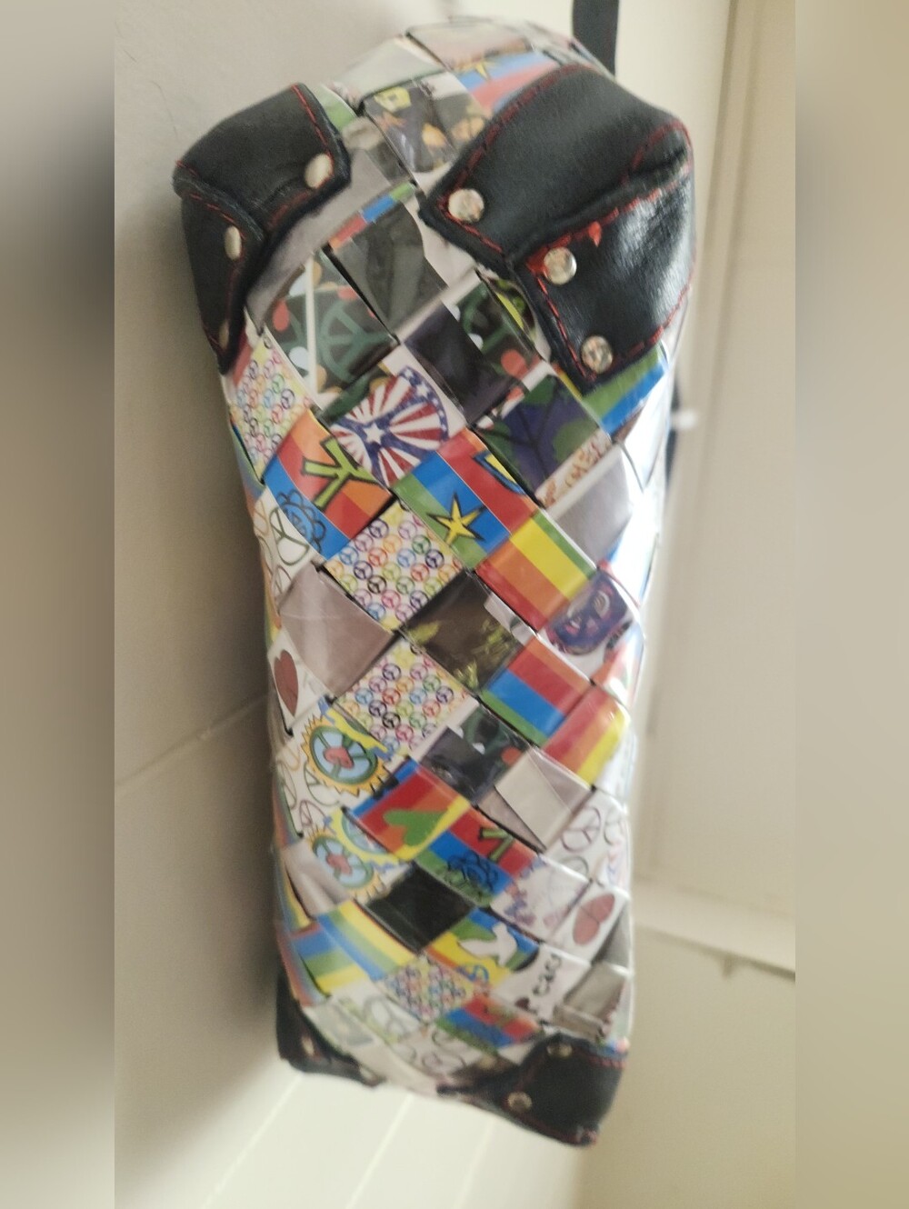Upcycled Nahui Ollin Handmade Origami Shoulderbag Brand New!! - Picture 14 of 15